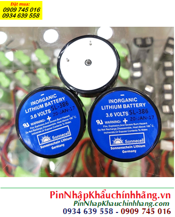 Sonnecell SL-386; Pin nuôi nguồn Sonnecell SL-386 (ER32L100) lithium 3.6v 1/6D 1700mAh _Xuất xứ Đức